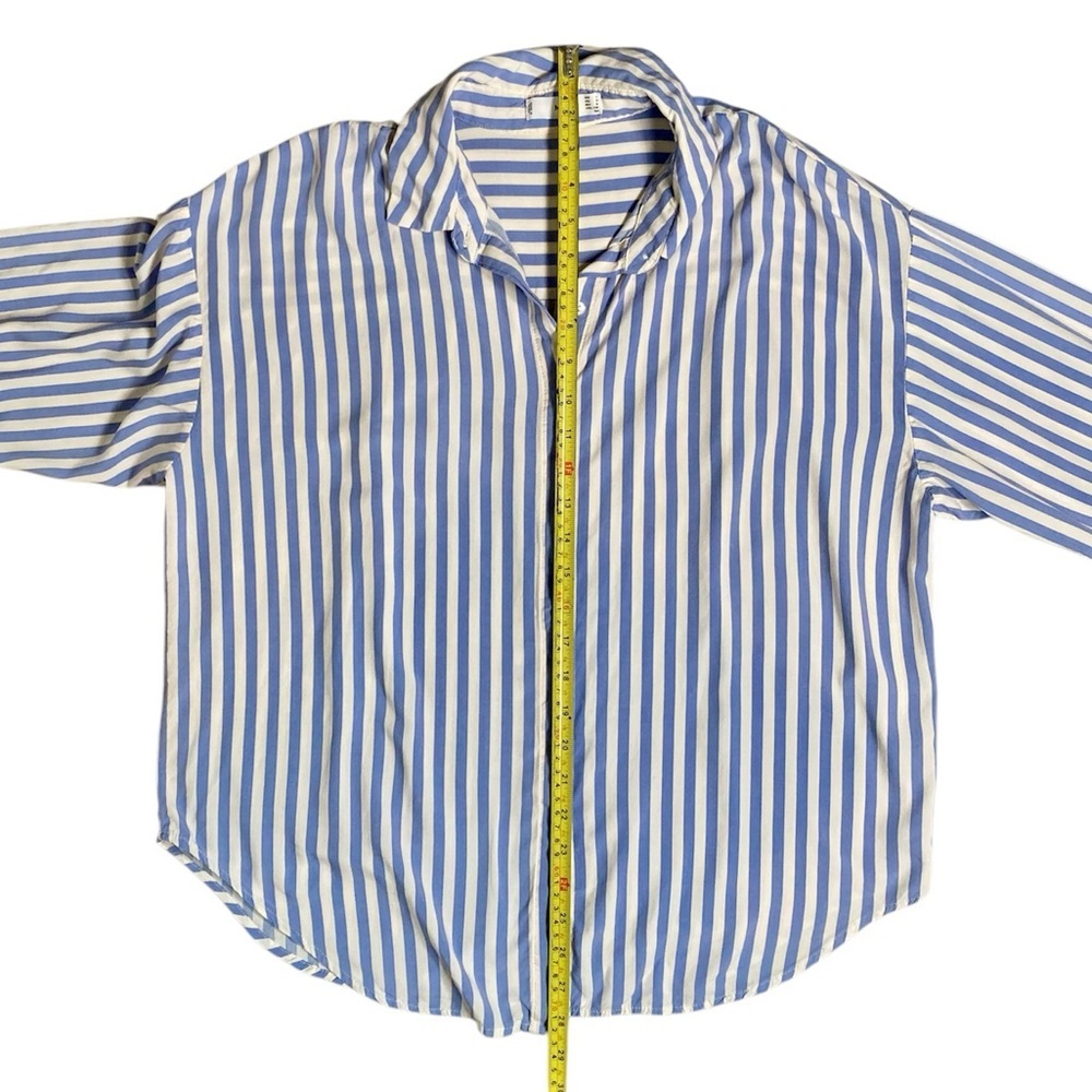 MNG Button Down Shirt Striped Blue Size 8​​ - Picture 3 of 6
